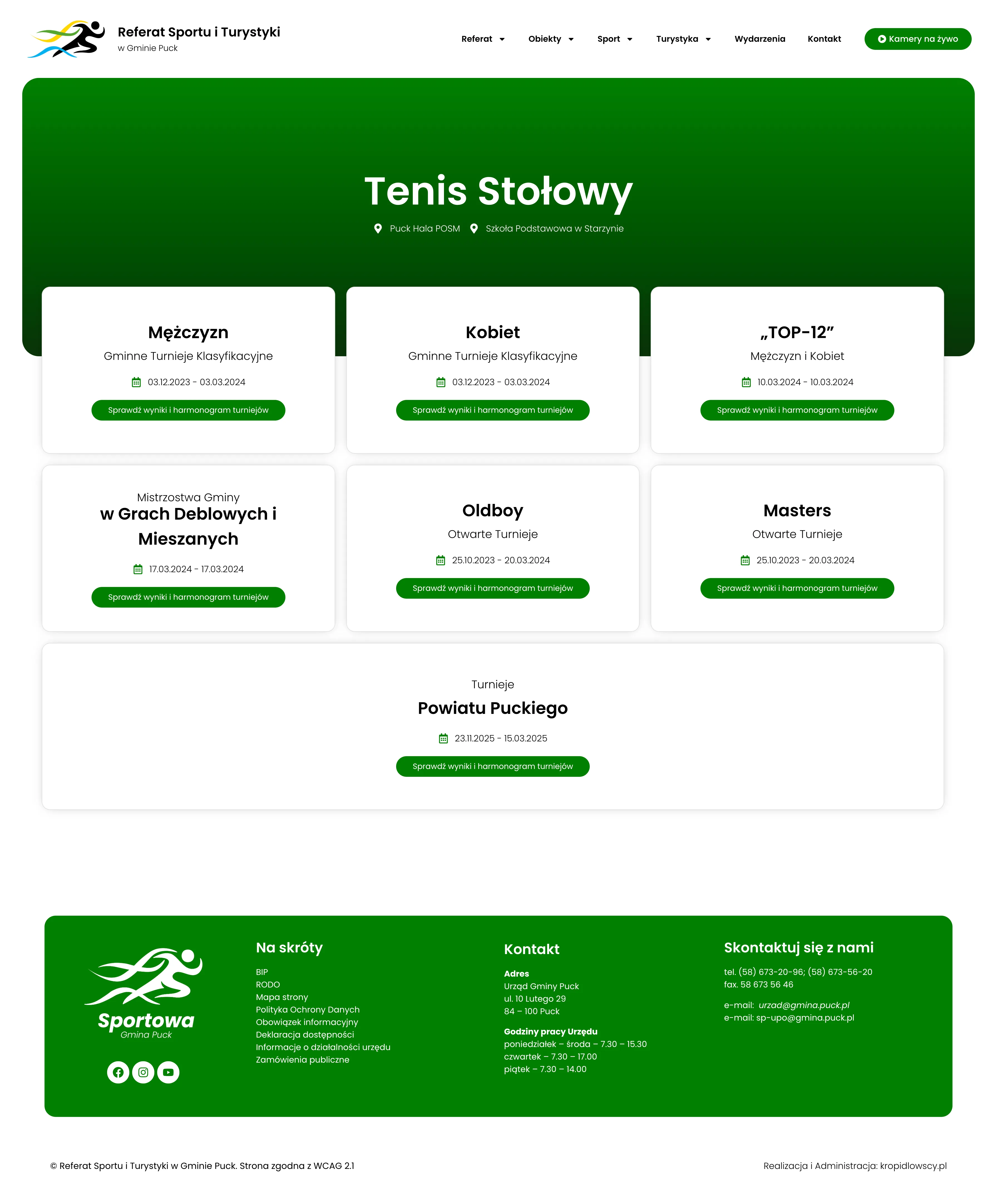 Rozgrywki sportowe — widok zawodów